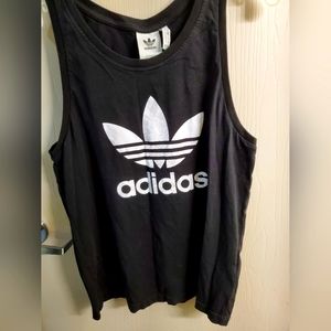 Adidas Women's Black Graphic Print Tank Top